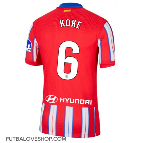 Dres Atletico Madrid Koke #6 Domáci 2024-25 Krátky Rukáv